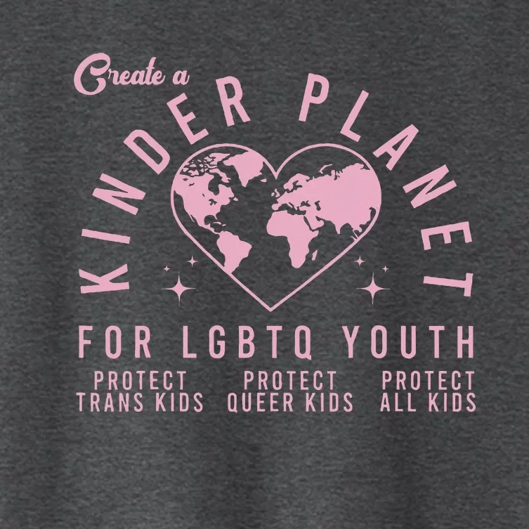 Create A Kinder Planet Lgbtq Ally Women's Crop Top Tee