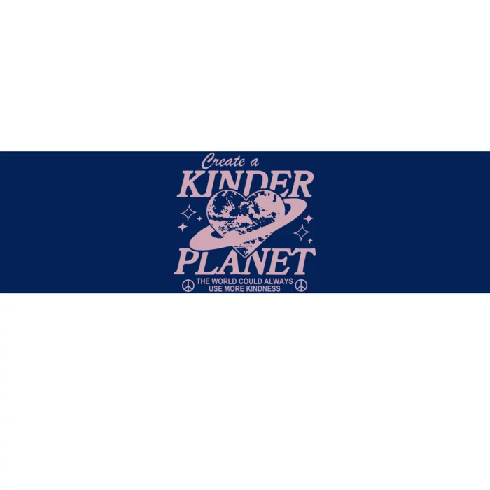 Creat a kinder planet retro Choose Kindness Bumper Sticker