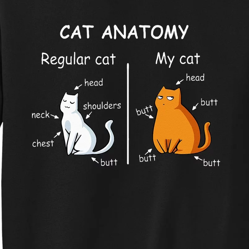 Cat Anatomy Kittlen Lover Funny Science Teacher Sweatshirt