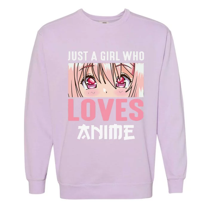 Cute Anime Kawaii Japanese Girls Garment-Dyed Sweatshirt