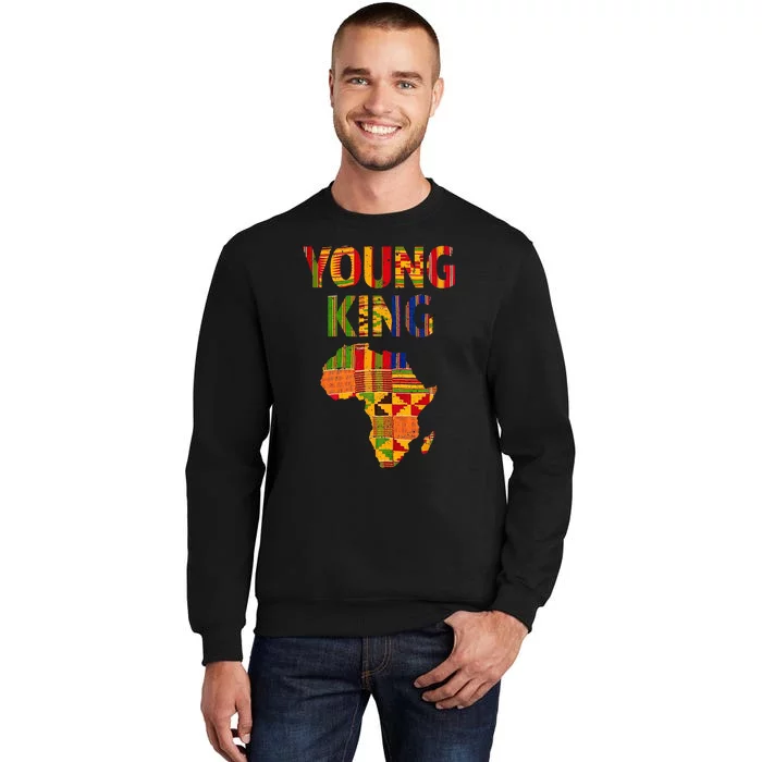 Cool African Kente Art Men Kids African American Print Tall Sweatshirt