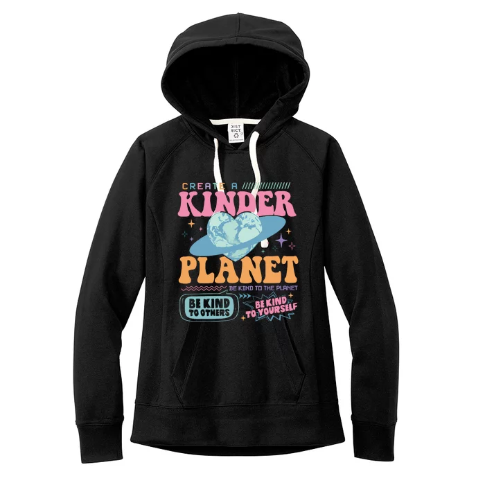 Create A Kinder Planet Mental Health Women's Fleece Hoodie