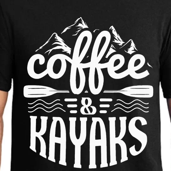 Coffee and Kayaks Funny Kayaking Pajama Set