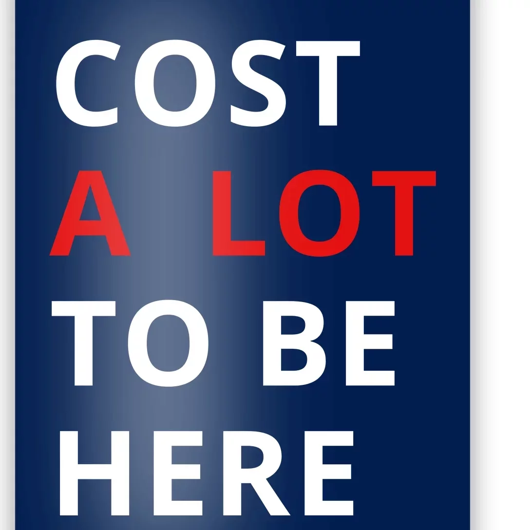 Cost A Lot To Be Here Poster