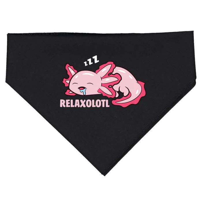 Cute Axolotl Lover Mexican Salamander Relaxolotl Pullover Hoodie USA-Made Doggie Bandana