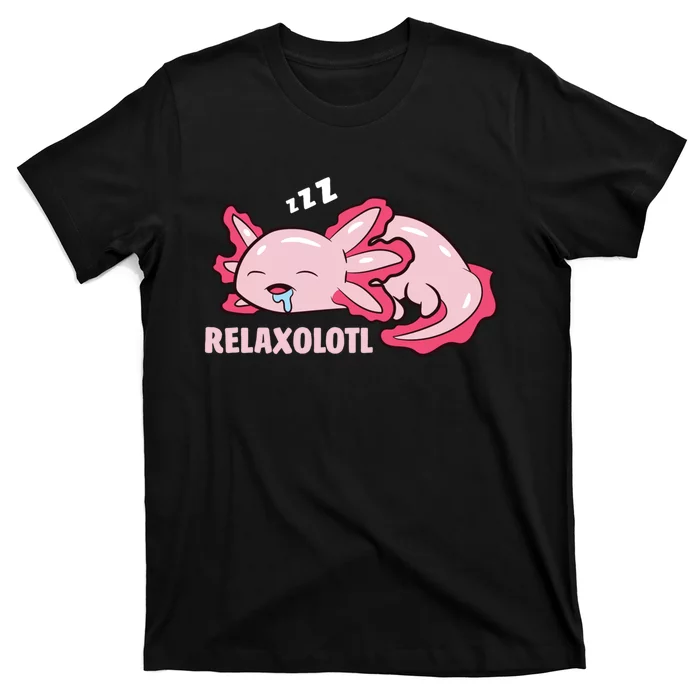 Cute Axolotl Lover Mexican Salamander Relaxolotl Pullover Hoodie T-Shirt