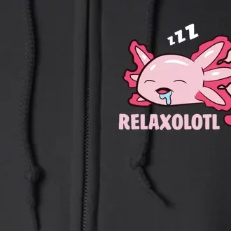 Cute Axolotl Lover Mexican Salamander Relaxolotl Pullover Hoodie Full Zip Hoodie