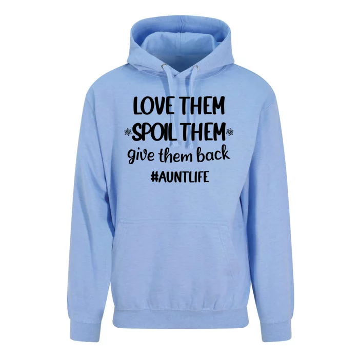 Christmas Auntie Love Them Spoil Them Give Them Back Great Gift Unisex Surf Hoodie