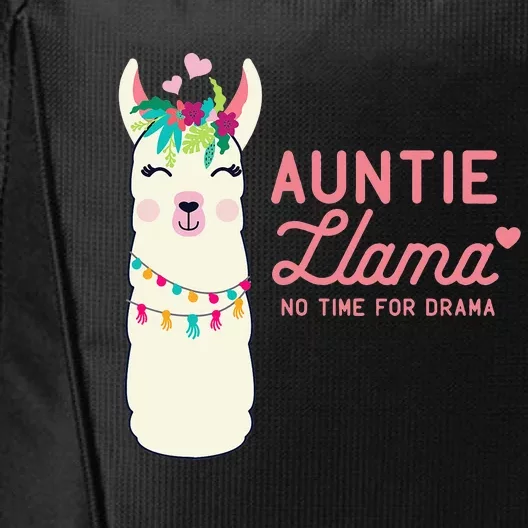 Cute Auntie Llama Funny Alpacas Llamas Lover Gift For Aunt City Backpack