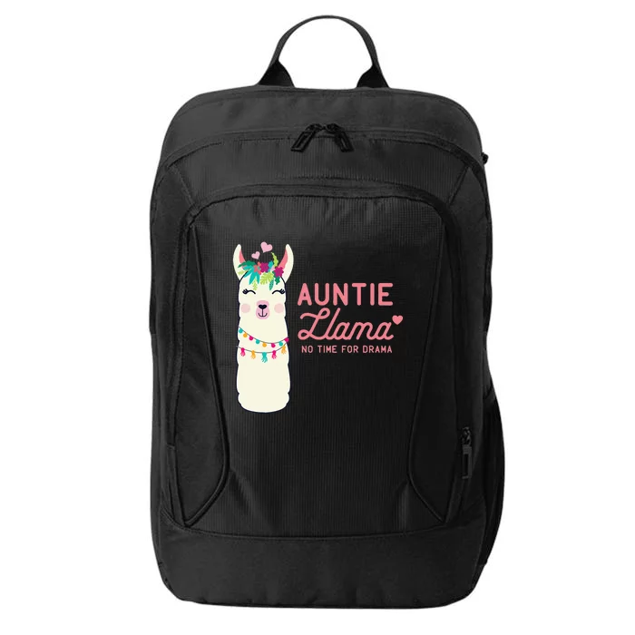 Cute Auntie Llama Funny Alpacas Llamas Lover Gift For Aunt City Backpack