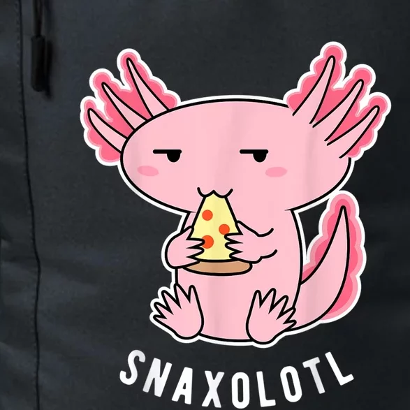 Cute Axolotl Lover Snaxolotl Eating Pizza Kawaii Anime Daily Commute Backpack