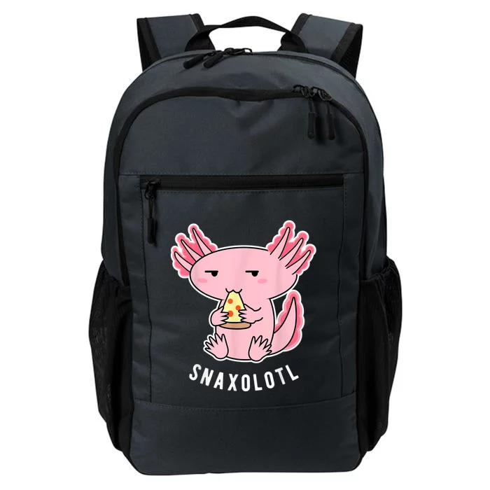 Cute Axolotl Lover Snaxolotl Eating Pizza Kawaii Anime Daily Commute Backpack