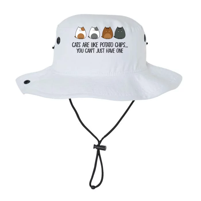 Cats Are Like Potato Chips You Can't Just Have One Gift Legacy Cool Fit Booney Bucket Hat