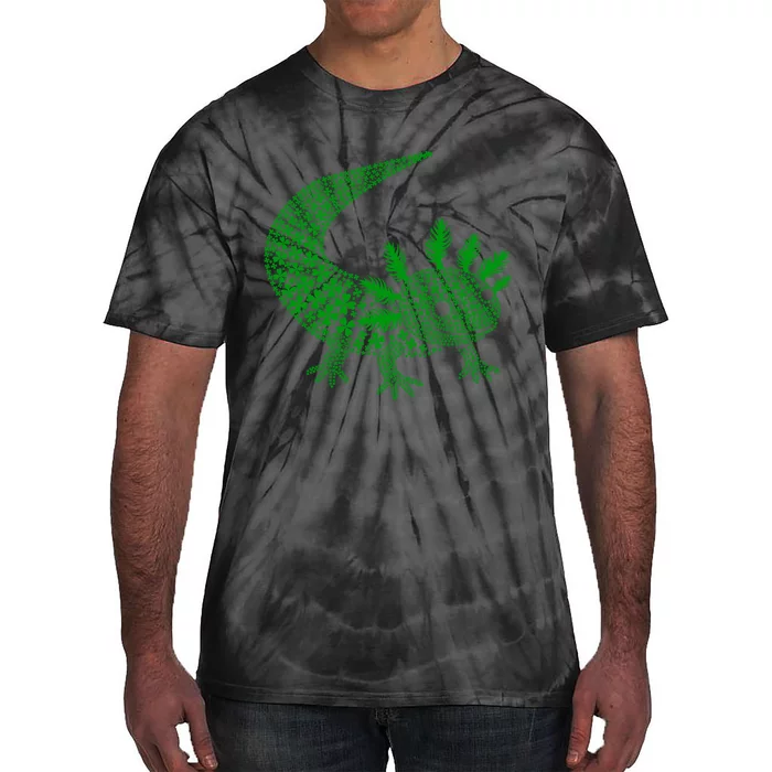 Cute Axolotl Luck St Patricks Day Axolotl Gift Tie-Dye T-Shirt