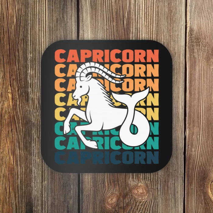 Capricorn  Afro Locs  Zodiac Signs Birthday Girls Coaster