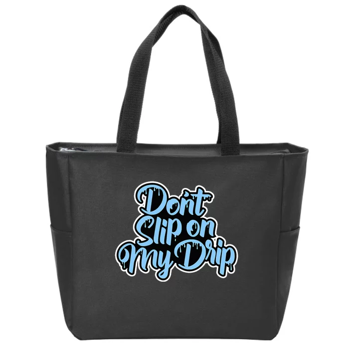 Concrete And Luxury Don't slip University Blue Zip Tote Bag