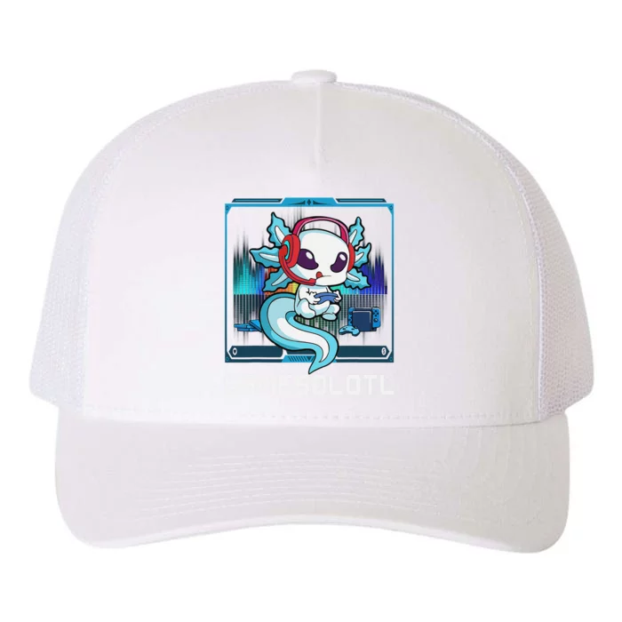 Cute Axolotl Lover Gamesalotl Gaming Axolotl Yupoong Adult 5-Panel Trucker Hat