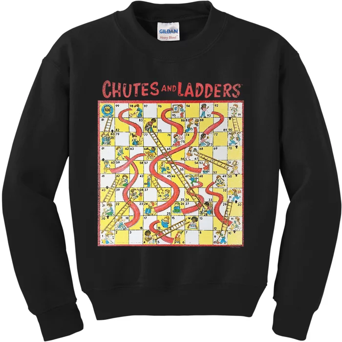 Chutes And Ladders Game Board Art From 1979 Kids Sweatshirt