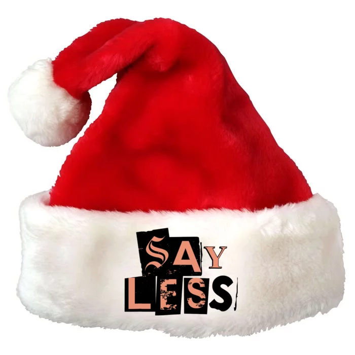 Concrete And Luxury Enough Said Crimson Bliss Premium Christmas Santa Hat