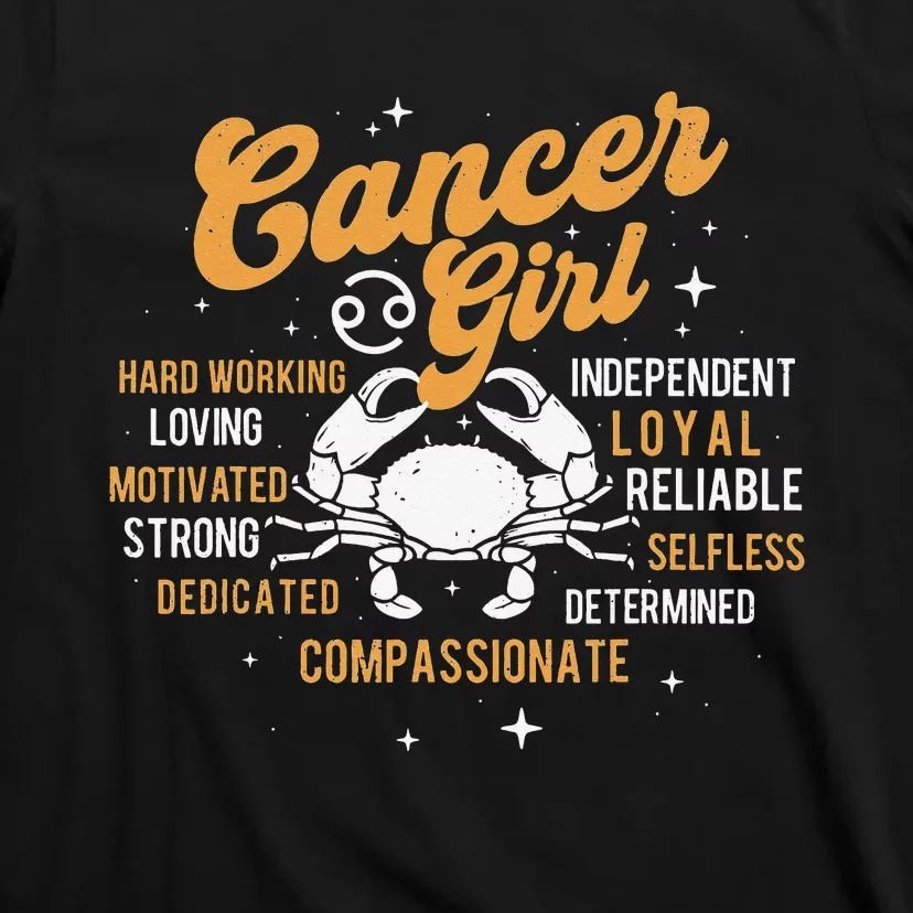 Cancer Astrology Lover Zodiac Sign Horoscope T-Shirt