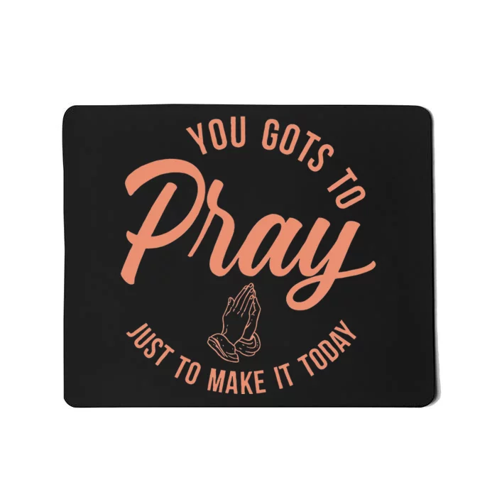 Concrete And Luxury Gots To Pray Crimson Bliss Mousepad