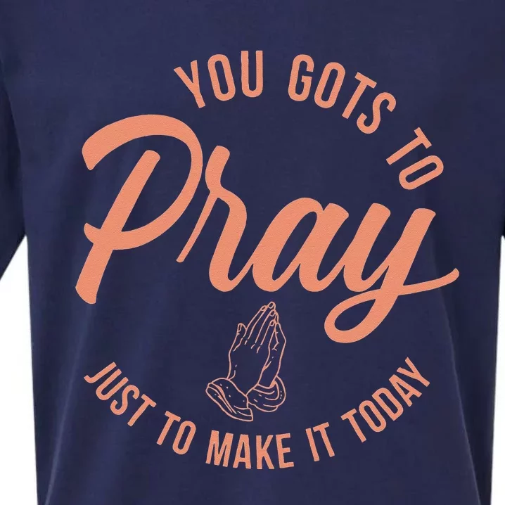 Concrete And Luxury Gots To Pray Crimson Bliss Sueded Cloud Jersey T-Shirt