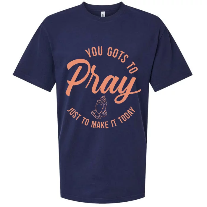 Concrete And Luxury Gots To Pray Crimson Bliss Sueded Cloud Jersey T-Shirt