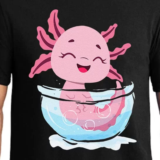 Cute Axolotl Lover Snaxolotl Kawaii Axolotl Food Sweets Pajama Set