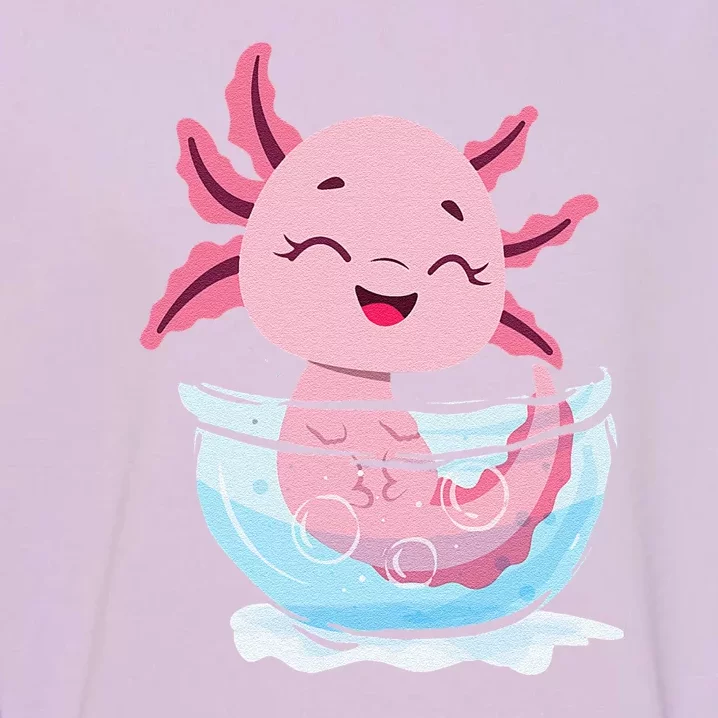 Cute Axolotl Lover Snaxolotl Kawaii Axolotl Food Sweets Garment-Dyed Sweatshirt