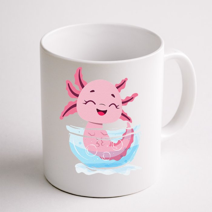 Cute Axolotl Lover Snaxolotl Kawaii Axolotl Food Sweets Front & Back Coffee Mug