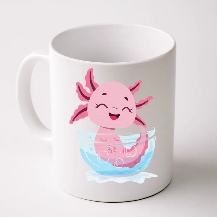 Cute Axolotl Lover Snaxolotl Kawaii Axolotl Food Sweets Front & Back Coffee Mug