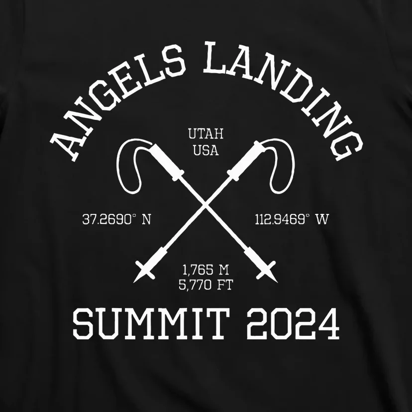 Climbed Angels Landing Summit 2024 Utah Usa Hike Hiking T-Shirt