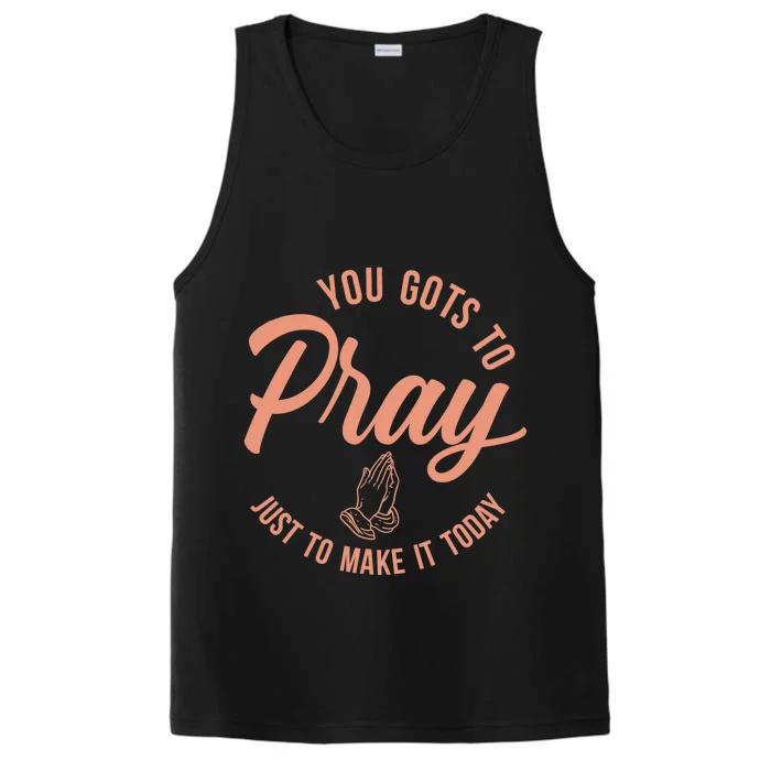 Concrete And Luxury Gots To Pray Crimson Bliss Performance Tank