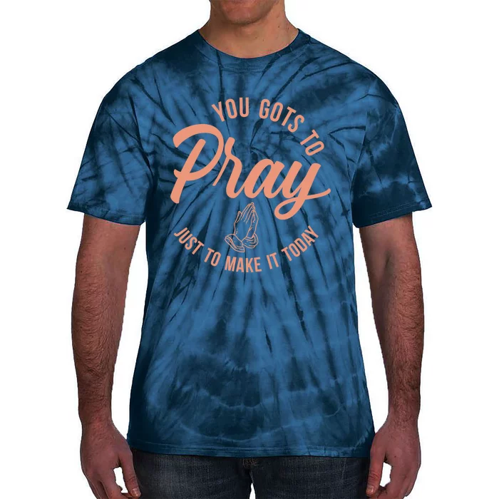 Concrete And Luxury Gots To Pray Crimson Bliss Tie-Dye T-Shirt