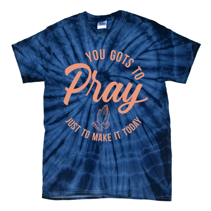 Concrete And Luxury Gots To Pray Crimson Bliss Tie-Dye T-Shirt