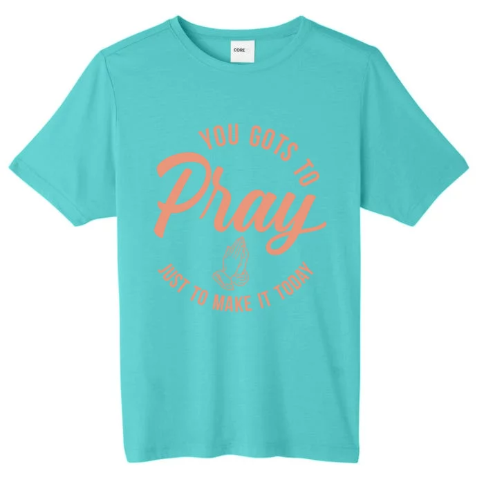 Concrete And Luxury Gots To Pray Crimson Bliss ChromaSoft Performance T-Shirt