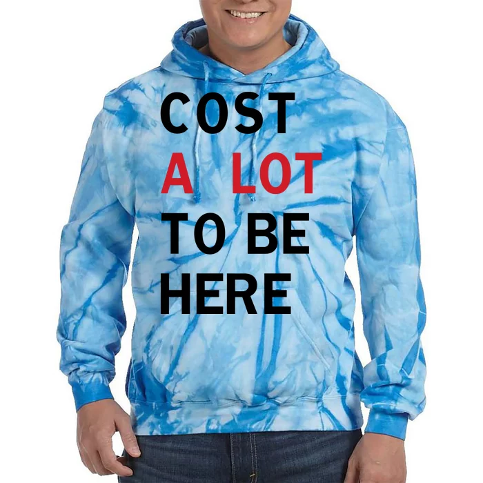 Cost A Lot To Be Here Tie Dye Hoodie