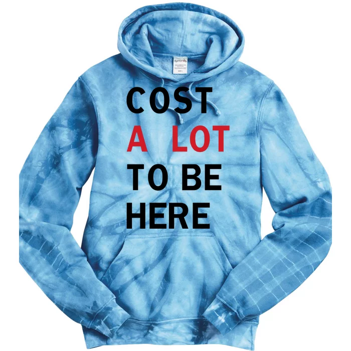 Cost A Lot To Be Here Tie Dye Hoodie