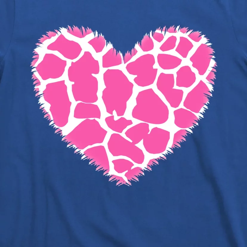 Cute Animal Leopard Print Heart Love Wife Aunt Gift T-Shirt