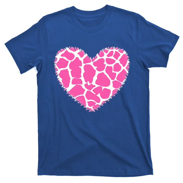 Cute Animal Leopard Print Heart Love Wife Aunt Gift T-Shirt