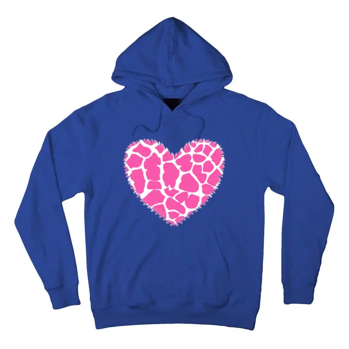 Cute Animal Leopard Print Heart Love Wife Aunt Gift Tall Hoodie