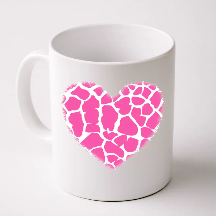 Cute Animal Leopard Print Heart Love Wife Aunt Gift Front & Back Coffee Mug