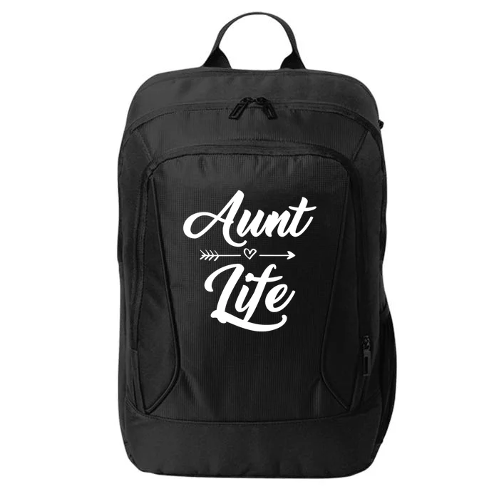 Cute Aunt Life With Arrow And Heart Gift City Backpack