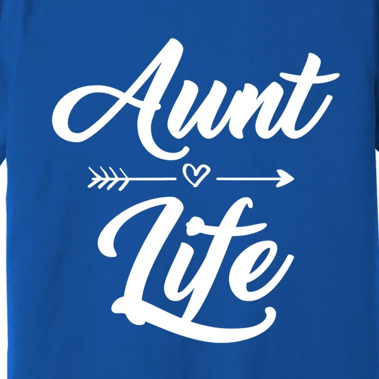 Cute Aunt Life With Arrow And Heart Gift Premium T-Shirt