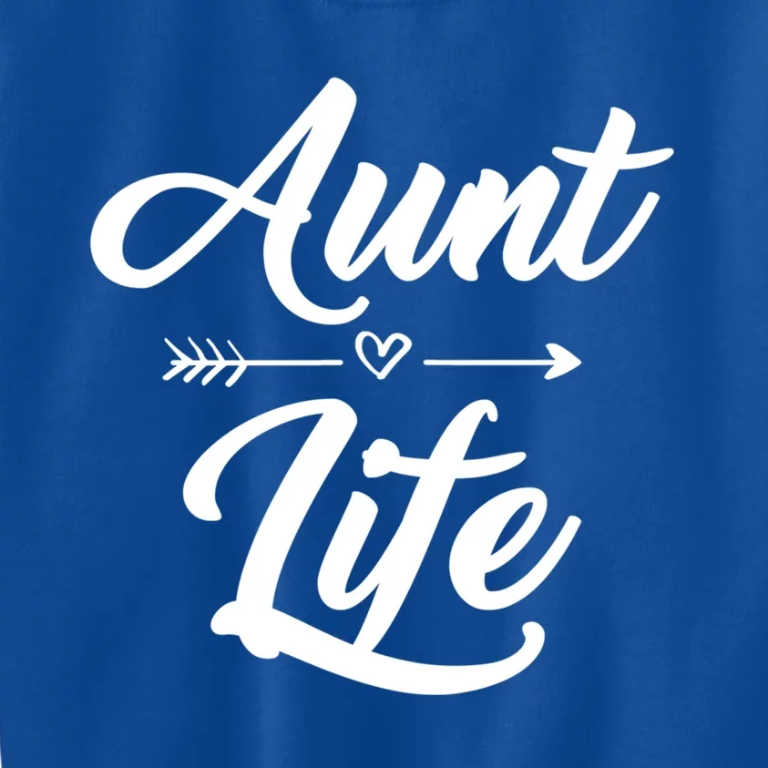 Cute Aunt Life With Arrow And Heart Gift Kids Sweatshirt