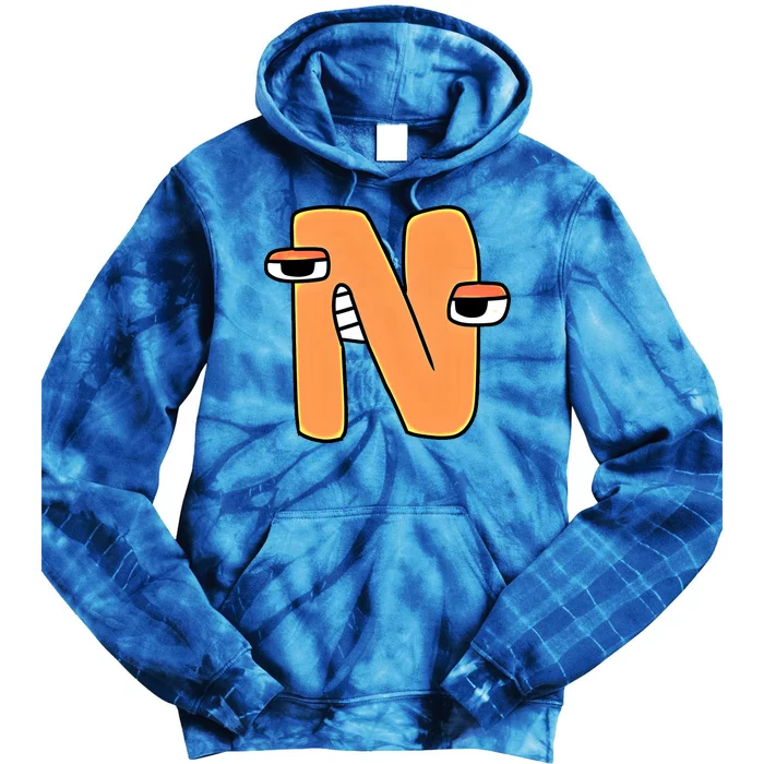 Cute Alphabet Lore Letter N Funny Gift Tie Dye Hoodie