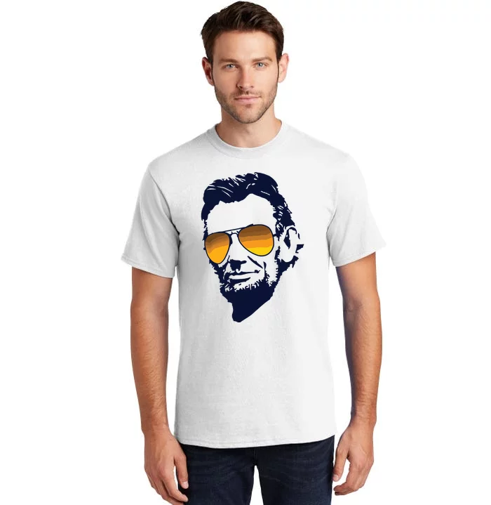 Cool Abraham Lincoln Honest Abe In Sunglasses Graphic Tall T-Shirt