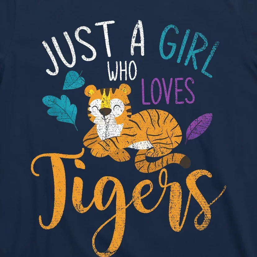 Cute Animal Lover Wildlife Wo Girl Tiger T-Shirt