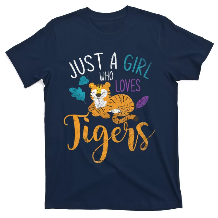 Cute Animal Lover Wildlife Wo Girl Tiger T-Shirt