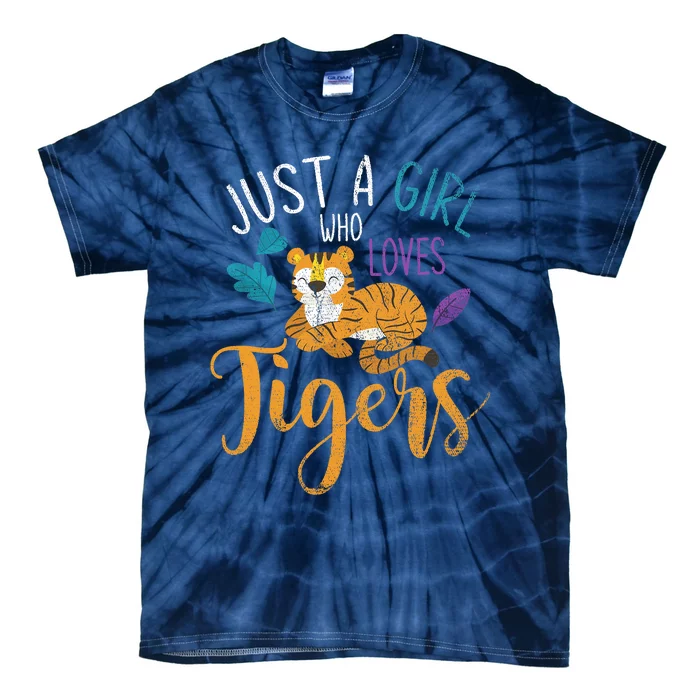 Cute Animal Lover Wildlife Wo Girl Tiger Tie-Dye T-Shirt